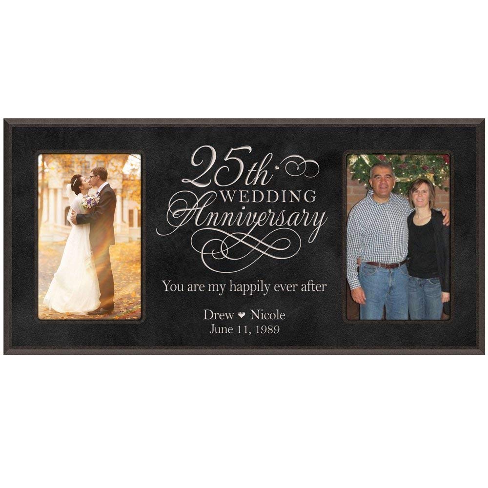 25th Anniversary Gift Personalized Wedding Anniversary Picture Frame
