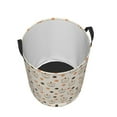 thumbnail image 3 of Goofa Milk Tea Printed Circular Hamper,Laundry Basket with Handles,Storage Baskets Foldable,Large Capacity Laundry Hamper-, 3 of 8