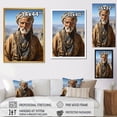 thumbnail image 4 of Designart "Berber Portrait in the Atlas Arabic II" People Framed Wall Art - Global Brown African Tribal Living Room Framed Canvas Art, 4 of 6