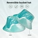 thumbnail image 2 of Fotbe Teal Turquoise 1 Sombrero Tipo Pescador con Estampado – Sombrero de Sol de Algodón de Moda para Playa, Golf, Pesca, 2 of 6