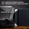 thumbnail image 4 of Big Fudge 12-Inch Vinyl Record Sleeves Bundle 100 Pack – 50 Anti-Static Acid-Free Rice Paper Inner Sleeves & 50 High-Density Polypropylene Outer Covers, 4 of 7