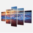 thumbnail image 3 of Design Art - Blue Sea Waves during Sunset, 3 of 3