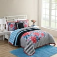 thumbnail image 3 of VCNY Home Nikki 4-Piece Multicolor Floral Reversible Comforter Set, Twin XL, 3 of 9