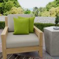 thumbnail image 3 of Jordan Manufacturing 16" x 16" Veranda Citrus Green Solid Square Outdoor Throw Pillow, 3 of 11