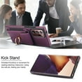thumbnail image 2 of Allytechgroup Wallet Case for Samsung Galaxy Note 20 Ultra, PU Leather Cards Slots Ring Kickstand Anti-Scratch Stylish Phone Case Cover for Women Men, Purple, 2 of 8