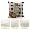 thumbnail image 4 of nygtbtfer Outdoor Throw Pillow CoverSpring Rabbit Silhouette Waterproof Cushion Pack Colorful Egg Floral on Flax Pillow Cases Home Decoration for Patio Garden Couch Sofa, 4 of 5