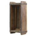 thumbnail image 1 of "Estante de pared de madera para molde de ladrillos con bordes curvos, marrón" Benzara Inc BM229741, 1 of 2