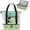 Green Dots, variant on ANHXN Beach Bag with Cooler Compartment for Women, Travel Tote with Zipper and Pockets, Pool Picnic