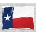 thumbnail image 1 of Texas Star Tapestry, Grunge Flag with Watercolor Brush Strokes Independent Country, Wall Hanging for Bedroom Living Room Dorm Decor, 60W X 40L Inches, Vermilion White Dark Blue, by Ambesonne, 1 of 2