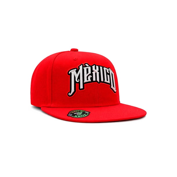 Knite Gorra México Gothic Snapback Visera Plana Premium Bordado 3D World Cup