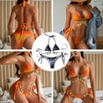 thumbnail image 5 of Bikini sexy para mujer, con parte inferior de cristal y triángulo, traje de baño con cuello halter, traje de baño sexy, 5 of 5