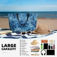 thumbnail image 5 of Balery Vintage Floral Beach Travel Bag - Water-Resistant, Large Capacity Lightweight Tote with 7 Pockets for Women and Men - Perfect for Beach, Pool, Gym, and Travel, 5 of 7