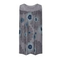 thumbnail image 3 of Summer Svings Clearance 2024! TAGOLD Womens Summer Dresses,Fashion Women Summer Casual Round-Neck Not Positioned Floral Print Sleeveless Dress, 3 of 4