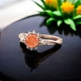 thumbnail image 5 of SHREENATHJEWELRY 6MM / 2Ct Natural Sunstone Engagement Ring- Freshwater Pearl Proposal Ring Orange Gemstone Wedding Jewelry Bridal Wedding Girt Ring, 5 of 8