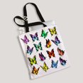 thumbnail image 2 of ABPHQTO Bolsa de lona con mariposas de colores, reutilizable, para la compra, 36x41 cm, 2 of 2
