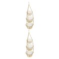 thumbnail image 4 of Transemion 3-Tier Fruit Vegetable Basket Fruit Hanger Organizer Storage Kitchen Stand Golden 2Set, 4 of 6