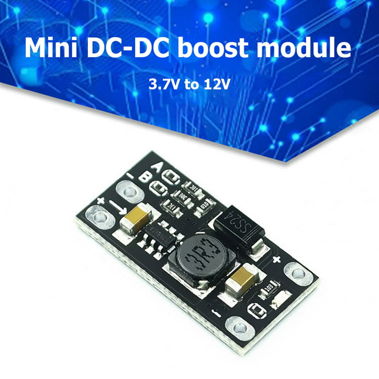 Multifunctional DIY Mini DC-DC Lithium Battery Boost Module Step Up Board  Converter 3.7V to 12V Voltage Regulator Adjust 5V/8V/9V LED Indicator 