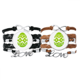thumbnail image 1 of Festival de la cultura del diseño patrón Pascua huevo Pulsera pareja de cuerdas de cuero Unbranded M, 1 of 3