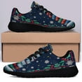 thumbnail image 3 of Read Book And Be Merry ChriStas Shoes Sneakers Black Size 10, 3 of 7