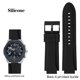 thumbnail image 3 of Correa de reloj de lona de nailon con base de cuero para Casio Edifice Series GST-B400 EFB-680 ECB-10D, correa de silicona, pulsera, 3 of 5