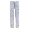 thumbnail image 3 of Fabrcox Easter Men's Pajamas Pants Bunny Hunt Print Straight Leg Men Sleep Pants Soft Holiday Mens Trousers Casual Pants with Pockets, 3 of 4