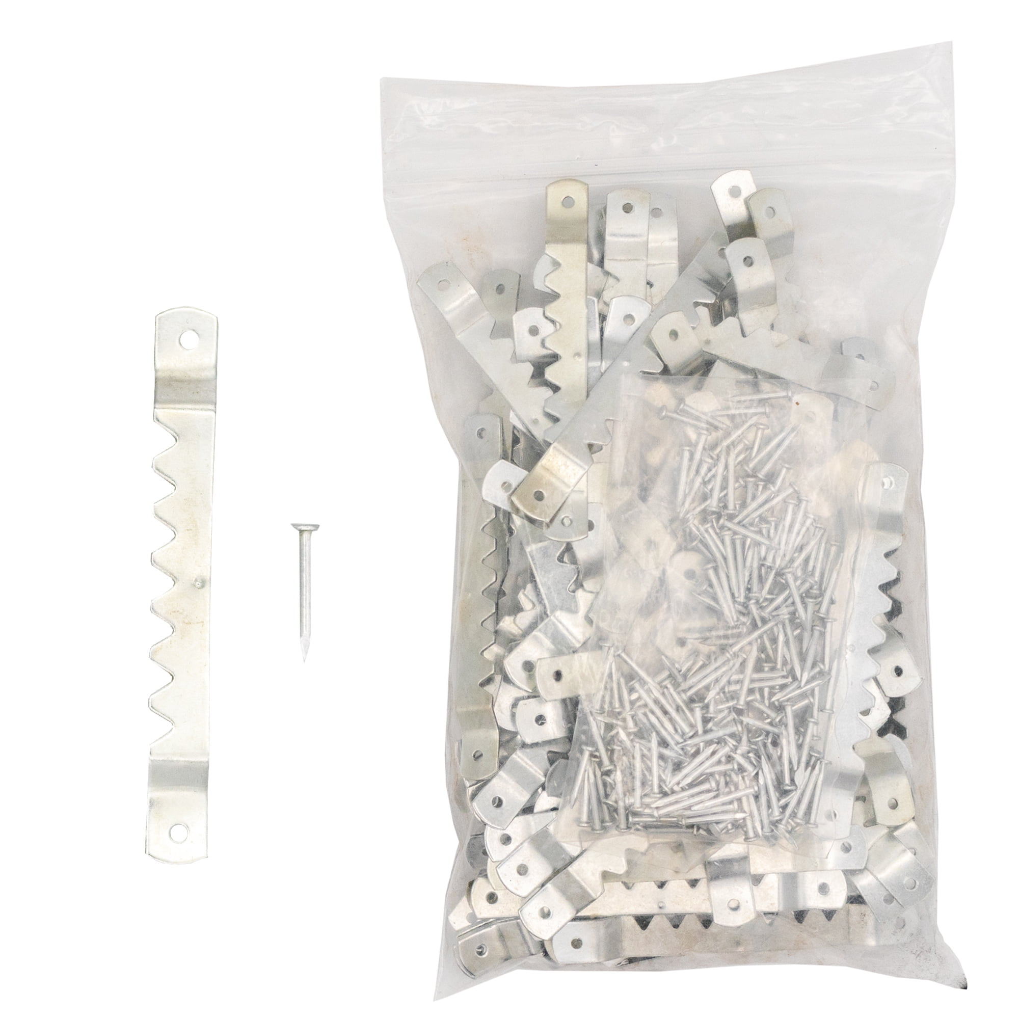 100 Sawtooth Picture Hangers 2-3/4 Inch W/nails by AMS