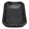 thumbnail image 3 of Pack Of 6 Ceramic Grey Hakumu Soy Sauce Oil Condiment Rectangular Dishes 2oz, 3 of 9