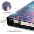 thumbnail image 3 of FORMRS 3 Ring Photo Album 4"x6" Self Adhesive Large Capacity PU Leather Cover, Astronaut Pattern, 3 of 8