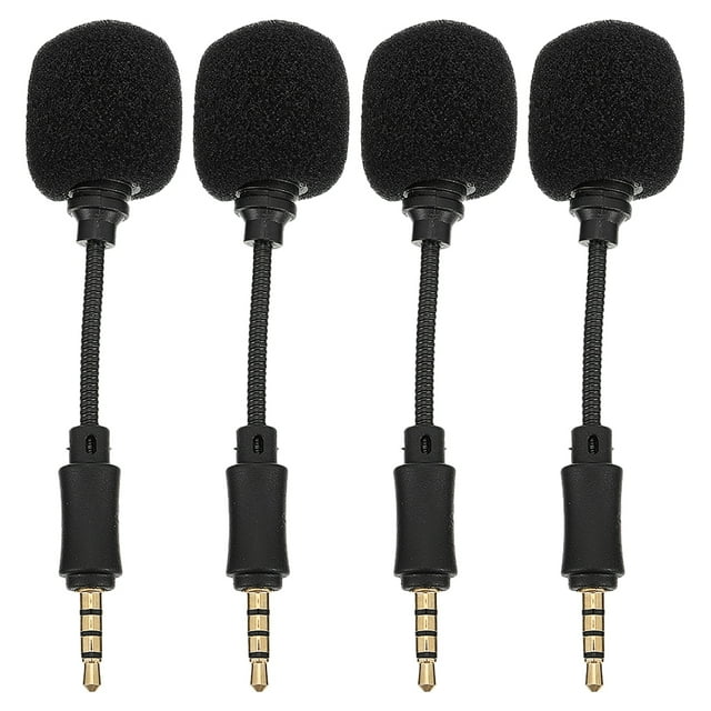Shisuyan Microphone de Vidéoconférence Noir 4 Pcs 3.9x0.8x0.8 Po Cuivre Plastique