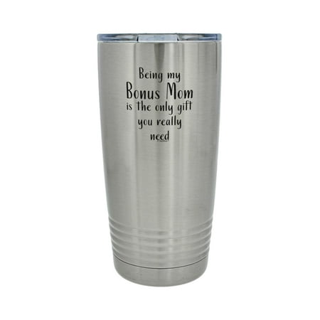 

ThisWear Adoptive Mom Gifts for Women Being My Bon-s Mom Is The Only Gift You Really Need 20oz Stainless Steel Insulated Travel Mug with Lid