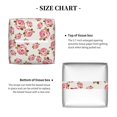 thumbnail image 3 of Rocae Rose Flowers for High-grade Leather Tissue Box, Exquisite Fashionable Design, Office Tissue Box, Waterproof Family Tissue Box, 3 of 8