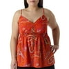 Metro7 - Women's Plus Paisley Print Cami