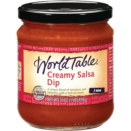 World Table Creamy Salsa Mild Dip 16 oz. Bottle