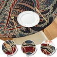 thumbnail image 4 of Tablecloth Tribal Boho Mandala Pattern Waterproof Elastic Round Cover with Back for Meditation and Relaxation, 4 of 5
