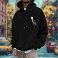thumbnail image 4 of WILLBEST Sudaderas Deportivas para Hombre, Moda Informal, Jersey con Estampado De Rosas, Sudadera con Capucha De Manga Larga Grande, 4 of 5