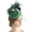 Green, variant on Slccxzc Feather Fascinator Hat with Hair Clip Butterfly Mesh Net Veil Wedding Race Hairpin Bowler Hat Elegant Royal Ascot Floral Derby Hat for Women