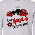 thumbnail image 4 of Inktastic My Yaya Loves Me with Cute Ladybugs Long Sleeve Youth T-Shirt, 4 of 5