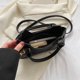 thumbnail image 1 of Bolsa de hombro Hobo para mujer, de mensajero con remaches Punk de PU suave para niñas (negro) Ndcxsfigh Para Estrenar, 1 of 9