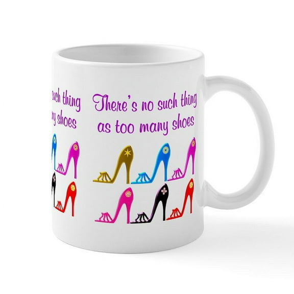 CafePress - SHOE ADDICT Mug - 11 oz Ceramic Mug - Novelty Coffee Tea Cup