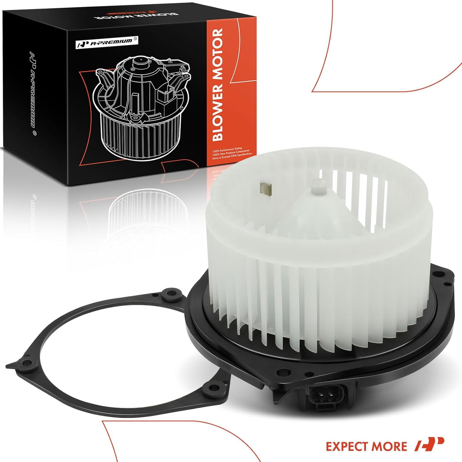A-Premium HVAC Blower Motor with Fan Cage Compatible with Buick LaCrosse Chevrolet Impala Monte Carlo Pontiac Grand Prix 2004-2016 Front