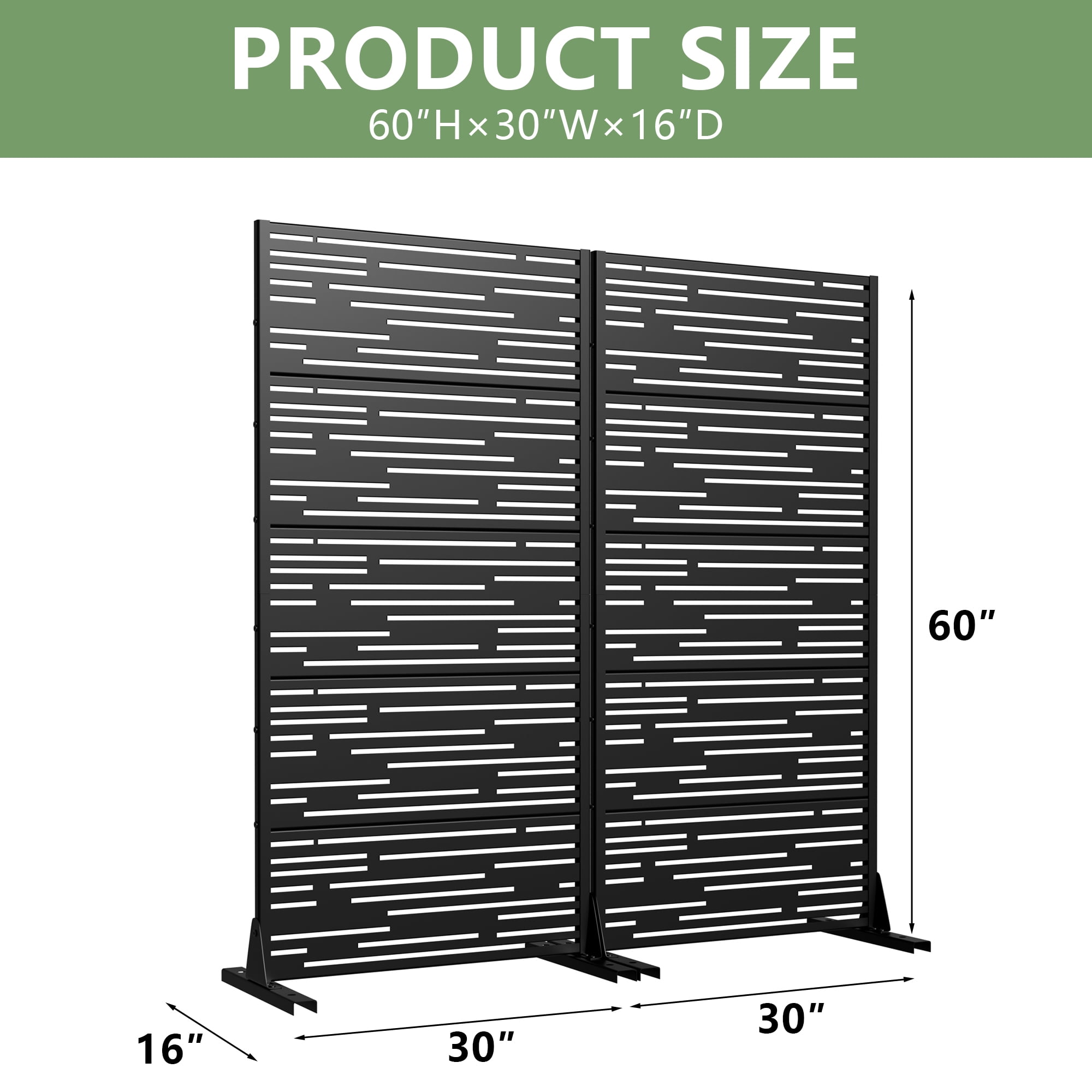 Metal Privacy Screen Panel Pattern