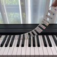 thumbnail image 1 of Removable Piano Keyboard Note Labels Reusable Silicone 88 Keys Piano Notes Guide Stickers, 1 of 3
