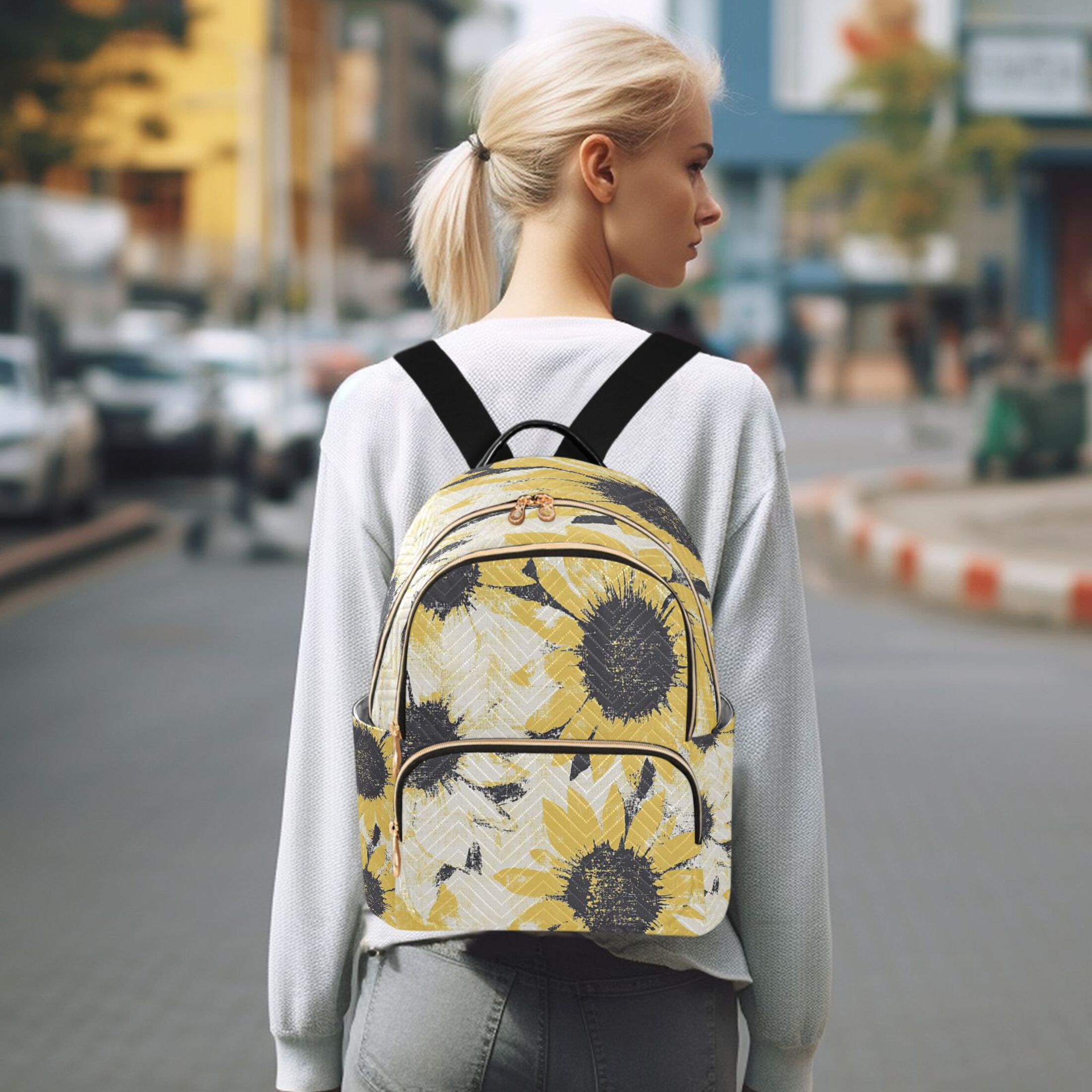 Fashion Quilted Backpack for Women Lightweight Travel 