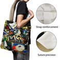 thumbnail image 3 of Persona 4 Golden Bolso de tela con estampado de lienzo para mujer, bolsa de compras reutilizable y estética, con cremallera interior, regalo para mujer,38*45cm., 3 of 6