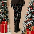 thumbnail image 6 of IROINNID Women's Christmas Lights Print High Waist Stretchy Soft Full Length Yoga Leggings for Workout Holiday Party and Casual Daily Wear, 6 of 9