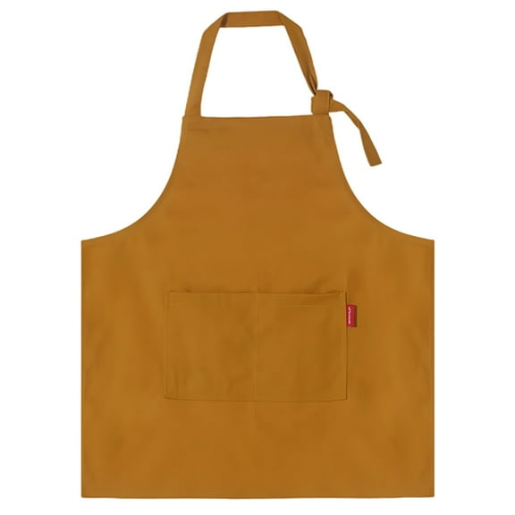 Little Minds Linen Apron, Adjustable Coffee Color Apron for Little Minds, Breathable & Long-lasting, Front Pocket, Perfect for Kitchen, Crafting, Art Classes