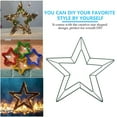 thumbnail image 6 of GOOHOCHY  2 Pcs Shaped Decor Wrought Iron Hanging Ring Outdoor Garland Frame, 6 of 8