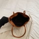 thumbnail image 2 of Bolso Mano Gamuza para Mujer Con Hombro Compras (marrón), 2 of 3