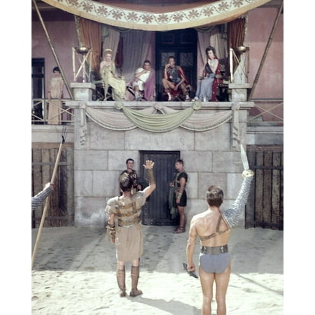 Spartacus Kirk Douglas Laurence Olivier Jean Simmons gladiator arena 24x36 Movie Poster HD Aluminum Wall Art