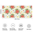 thumbnail image 3 of Pioneer Flower Floral Print Pattern Bathroom Rugs Mat, Non Slip Microfiber Bathroom Rug with Rubber Backing, Soft Mats for Bathroom Floor Tub Shower, 24"x60", 3 of 5